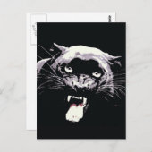 Black Jaguar Panther Briefkaart (Voorkant / Achterkant)