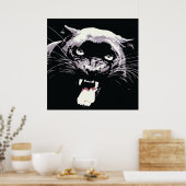 Black Jaguar Panther Poster (Keuken)