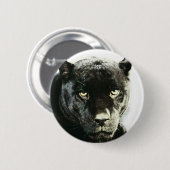 Black Jaguar Panther Ronde Button 5,7 Cm (Voorkant /achterkant)