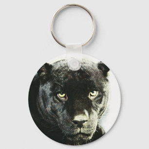 Black Jaguar Panther Sleutelhanger