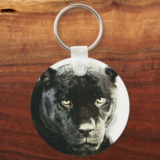 Black Jaguar Panther Sleutelhanger (Voorkant)