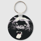 Black Jaguar Panther Sleutelhanger (Voorkant)