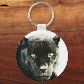 Black Jaguar Panther Sleutelhanger (Voorkant)