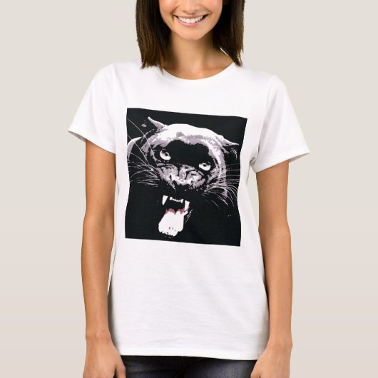 Black Jaguar Panther T-shirt (Voorkant)