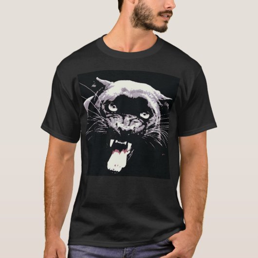 Black Jaguar Panther T-shirt (Voorkant)