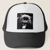 Black Jaguar Panther Trucker Pet (Voorkant)