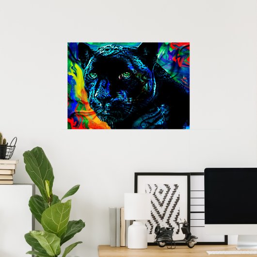 Black Jaguar Poster (Thuiskantoor)