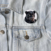 Black Jaguar Ronde Button 5,7 Cm (In situ)