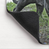 Black Jaguar Stalking Mousepad Muismat (Hoek)