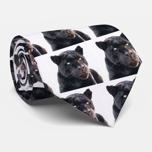 Black Jaguar Stropdas (Opgerold)