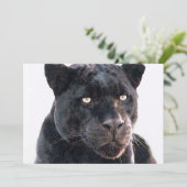 Black Jaguar Uitnodiging (Staand voorkant)