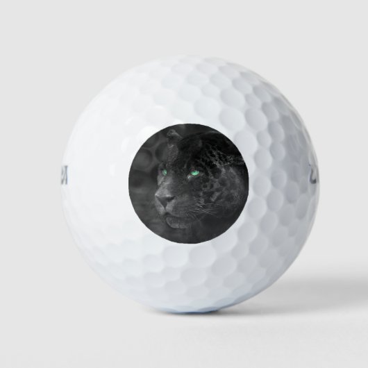 Black Jaguars Emerald Gaze Golfballen (Voorkant)