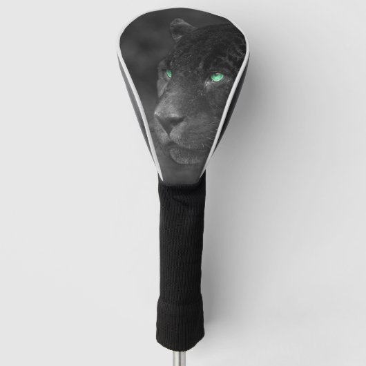 Black Jaguars Emerald Gaze Golfheadcover (Voorkant)