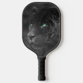 Black Jaguars Emerald Gaze Pickleball Paddle (Voorkant)