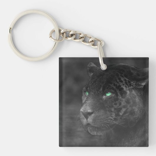 Black Jaguars Emerald Gaze Sleutelhanger (voorkant)