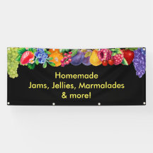 Black Jam, Jellies, Marmalades, Banner