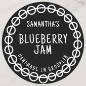 Black Jam Label Sticker