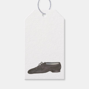 Black Jazz Dance Schoen Danser Verjaardagsfeest Cadeaulabel