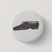 Black Jazz Dance Schoen Danser Verjaardagsfeest Ronde Button 3,2 Cm (Voorkant)