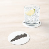 Black Jazz Dance Schoen Danser Verjaardagsfeest Ronde Kartonnen Onderzetter (Insitu)