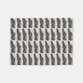 Black Jazz Dance Shoe Dancing Teacher Studio Fleece Deken (Voorkant (Horizontaal))