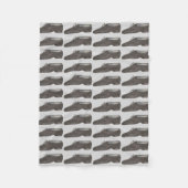 Black Jazz Dance Shoe Dancing Teacher Studio Fleece Deken (Voorkant)