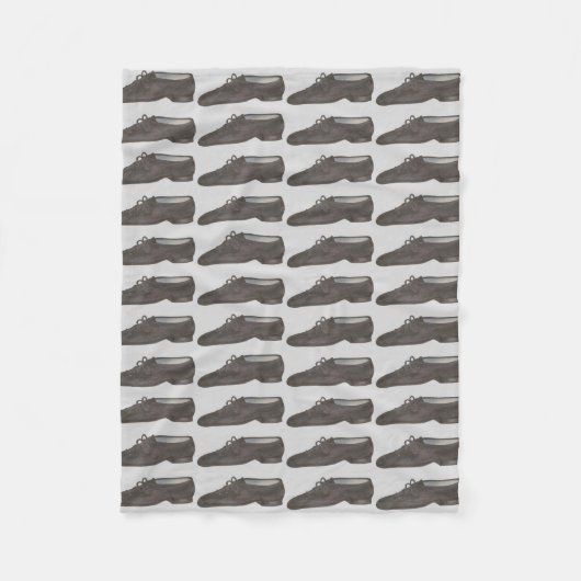 Black Jazz Dance Shoe Dancing Teacher Studio Fleece Deken (Voorkant)