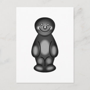 Black Jelly Baby Briefkaart