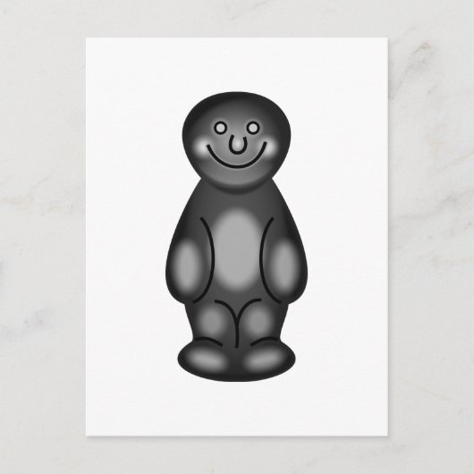Black Jelly Baby Briefkaart (Voorkant)