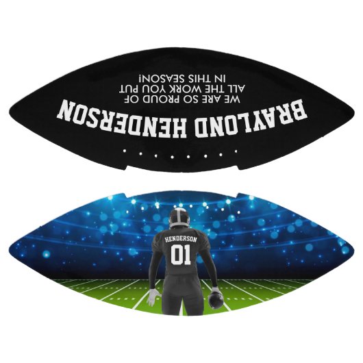 Black Jersey Personalized Player Football (Panelen)