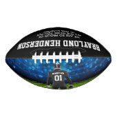 Black Jersey Personalized Player Football (Voorkant)