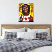 Black Jesus Canvas Afdruk (Insitu (Slaapkamer))