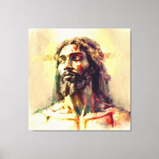 Black Jesus Canvas Afdruk (Voorkant)
