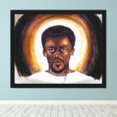 Black Jesus Canvas Afdruk (Insitu (Houten vloer))