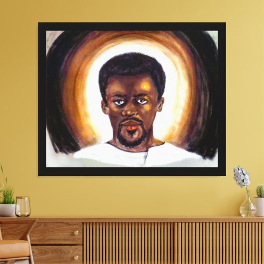Black Jesus Canvas Afdruk (Insitu (Woonkamer))
