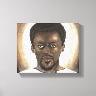 Black Jesus Canvas Afdruk