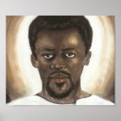Black Jesus Face Poster (Voorkant)
