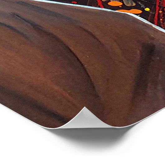 Black Jesus gearresteerd op Gethsemane Poster (Hoek)