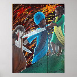 Black Jesus gearresteerd op Gethsemane Poster