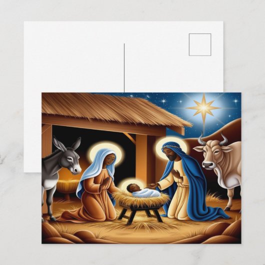 Black Jesus Geboorteplaats Briefkaart (Voorkant / Achterkant)