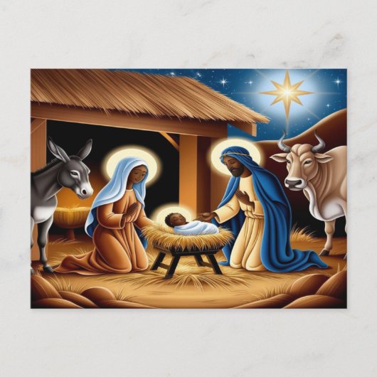 Black Jesus Geboorteplaats Briefkaart (Voorkant)