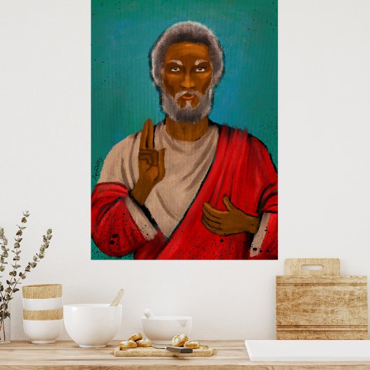 Black Jesus Poster (Keuken)