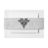 Black Jewel Gothic Wedding Uitnodigingen Wikkel (Voorkant Voorbeeld)