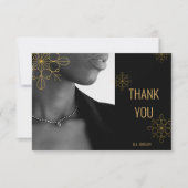 Black Jewelry Care, Small Business Enclosure, Bedankkaart (Voorkant)