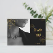 Black Jewelry Care, Small Business Enclosure, Bedankkaart (Staand voorkant)