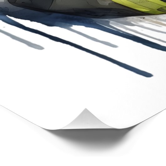 Black Job Afro-Amerikaanse brandweerman Sista Perfect Poster (Hoek)