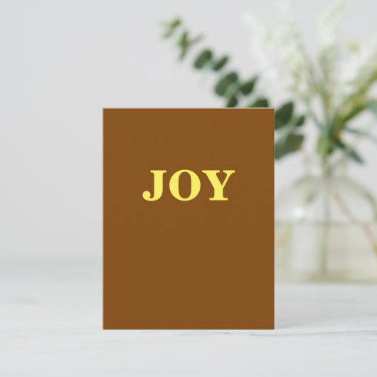 Black Joy Chocolade Kerstmis Feestdagenkaart (Staand voorkant)