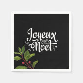 Black Joyeux Noel Servet (Voorkant)