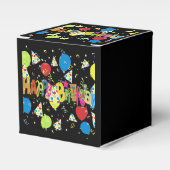 Black Joyous Happy Birthday Bedankdoosjes (Voorkant Zijde)