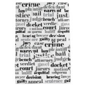 Black Judicial Text Word Cloud on White Medium Cadeauzakje (Achterkant)